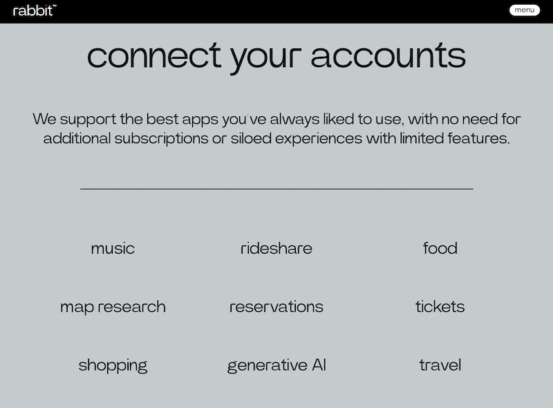 Rabbit R1 Application Capabilities