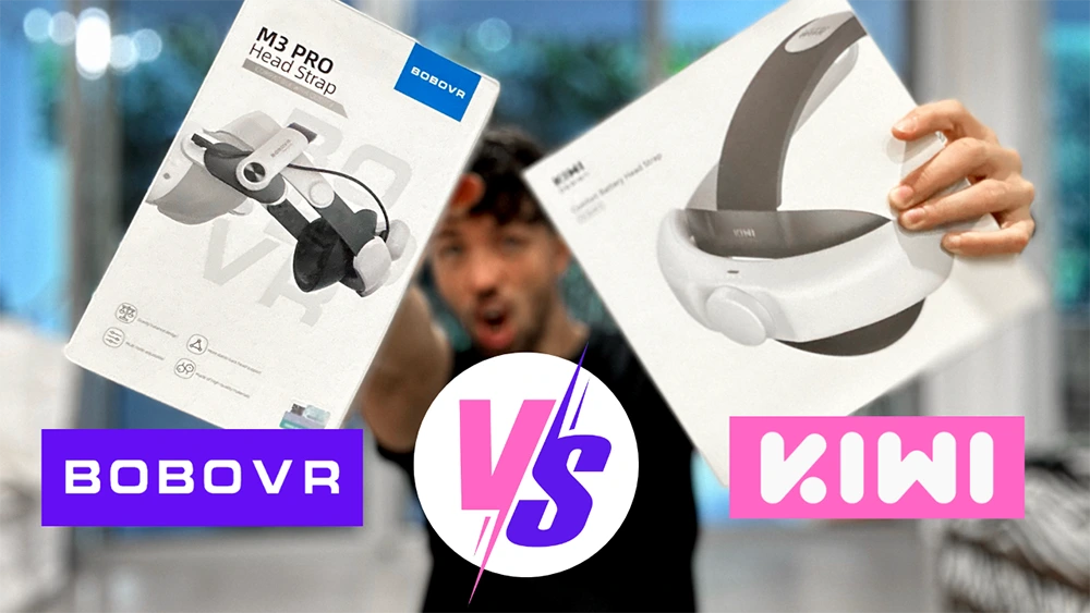 Best Quest 3 Head Strap - Kiwi Design Battery Strap vs Bobovr M3 Pro Small