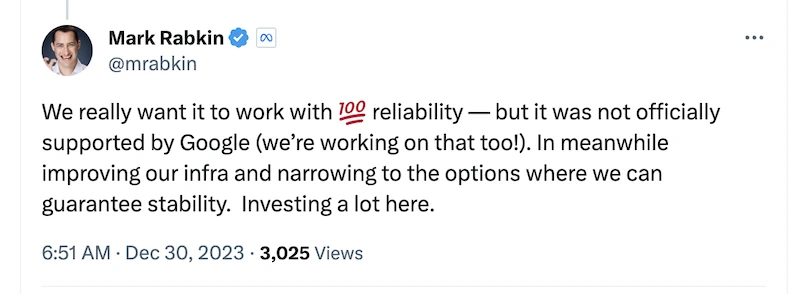 Mark Rabkin on Meta Quest casting not working