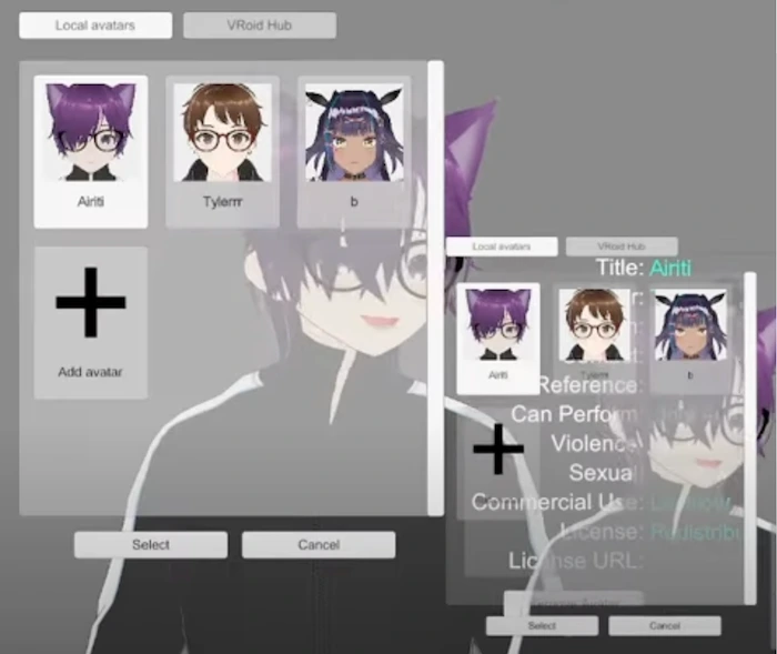 3d vtuber model in VSee Face