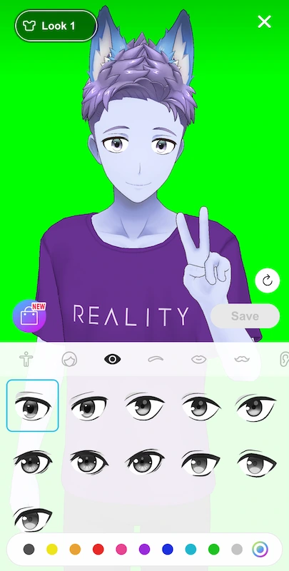 Initial vtuber model concept using REALITY
