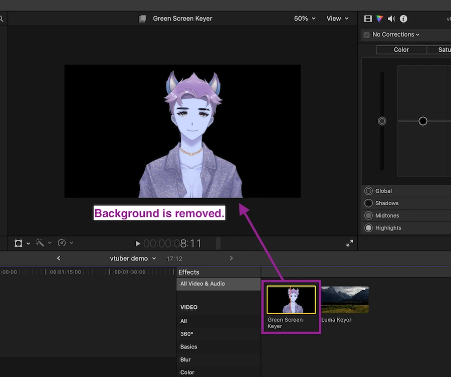 fcp background removed