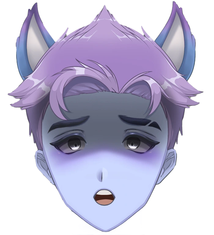 vtuber model facial expression worried