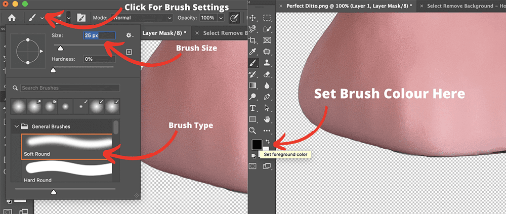 Layer Mask Image -  How To Make Transparent Background on Photoshop