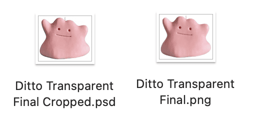 Ditto FInal Stages -  How To Make Transparent Background on Photoshop