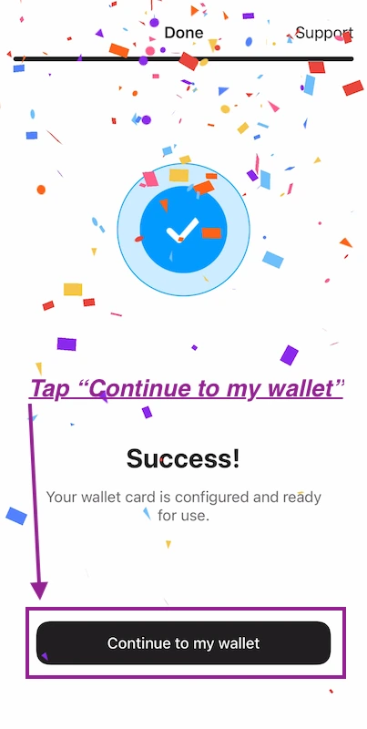 Tangem Wallet configuration complete